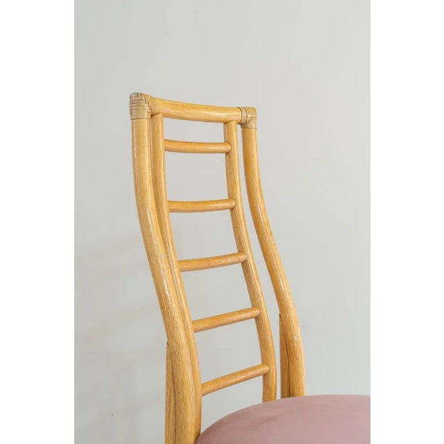 Wood Vintage Bamboo Chairs, 1970s, Set of 6 For Sale - Image 7 of 9