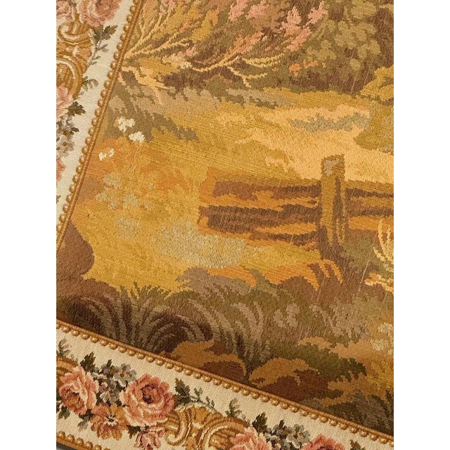 Vintage Aubusson French Jaquar Tapestry, 1960s For Sale - Image 12 of 18