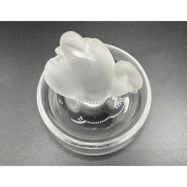 Deux Cygnes Ring Plate from Lalique, 1960s For Sale - Image 6 of 12