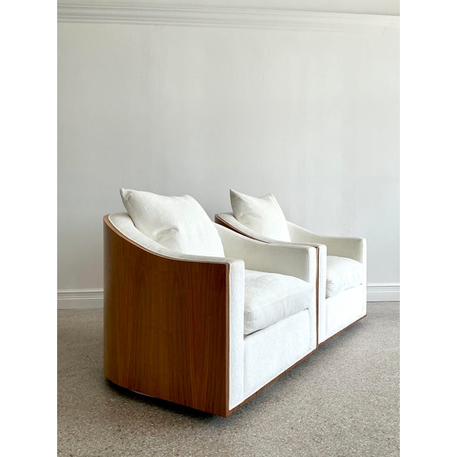 Vintage Kreiss Mambo Wood Swivel Chairs - A Pair For Sale - Image 10 of 12