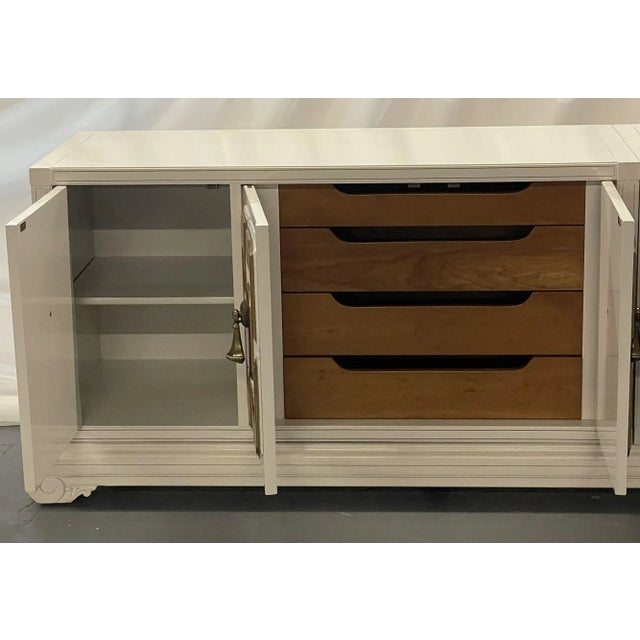 Mid 20th Century Mastercraft Mid Century Modern Sideboard, Double Chest, Palatial For Sale - Image 5 of 13