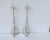 19th Century European Bronze Silver Plated Pricket Sticks Ball feet - A Pair For Sale - Image 11 of 13