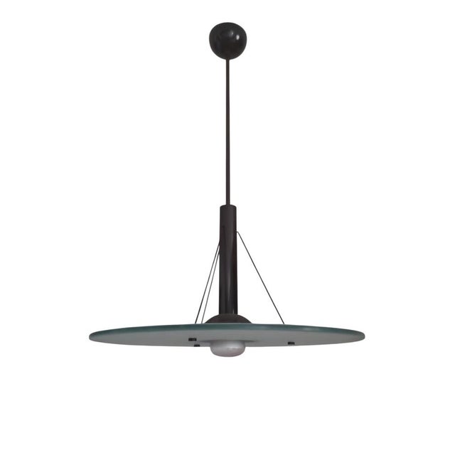 Metal Mid-Century Modern Pendant Lamp from Meblo, 1950s For Sale - Image 7 of 7