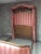Beautiful and rare louis XV style with style baldaquin and louis XVI in 20th century French walnut. The bed is lined with...
