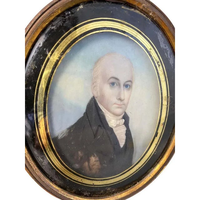 Wooden-Framed Painting of an English Gentleman, 18th Century For Sale - Image 5 of 7
