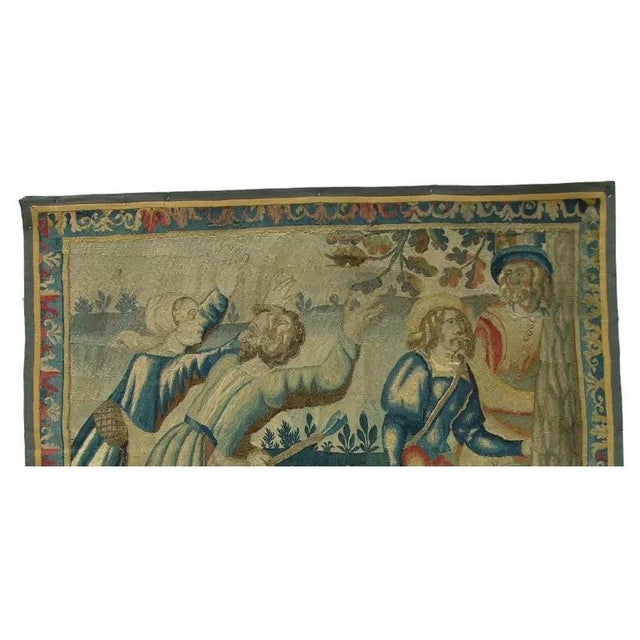 Textile Antique 17th Century Brussels Tapestry For Sale - Image 7 of 9