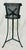Mid Century French Style Green Metal Mesh Planter & Tripod Plant Stand, in the Manner of Mathieu Matégot, C. 1950s For Sale - Image 9 of 12
