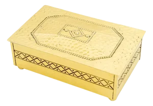 Art Deco Box in Brass, 1920s