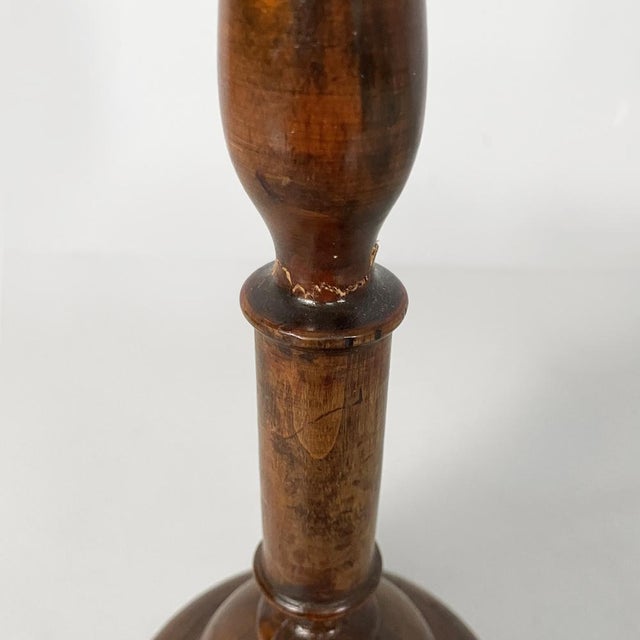 Wood Italian Round Doorstop in Turned Wood, 1930s For Sale - Image 7 of 12