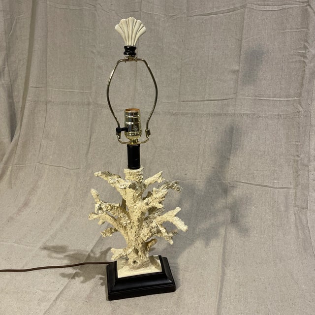 Late 20th Century Faux Coral Lamps For Sale - Image 5 of 5