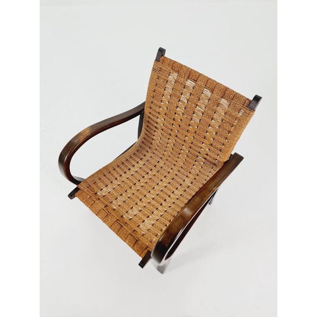Vintage Bauhaus Papercord Armchair by Ehrich Dieckmann, 1930s For Sale - Image 4 of 18