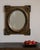 19th Century France Antique Brass Repousse Brass Oval Mirror For Sale In Greensboro - Image 6 of 7