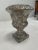 1990s Italian Hand Painted Ceramic Urn With Silver Leaf For Sale - Image 9 of 12