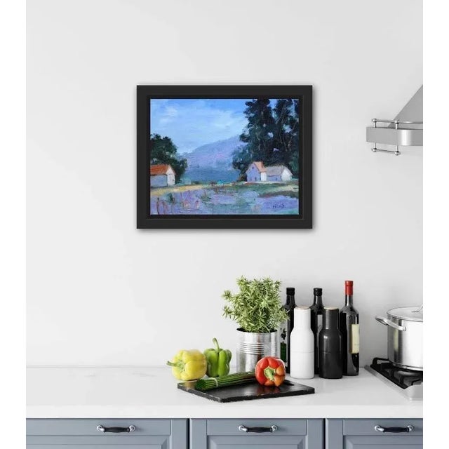 Wood Mendocino, Expressionist Oil Landscape Painting For Sale - Image 7 of 7