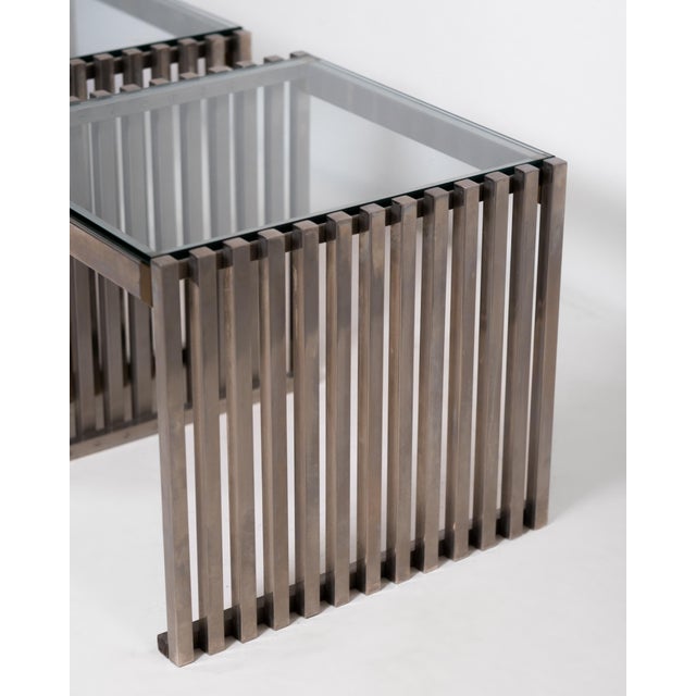 Glass Coffee Tables, Set of 2 For Sale - Image 6 of 8