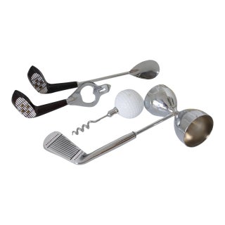 1960s Golfer's Cocktail Mixology Set For Sale