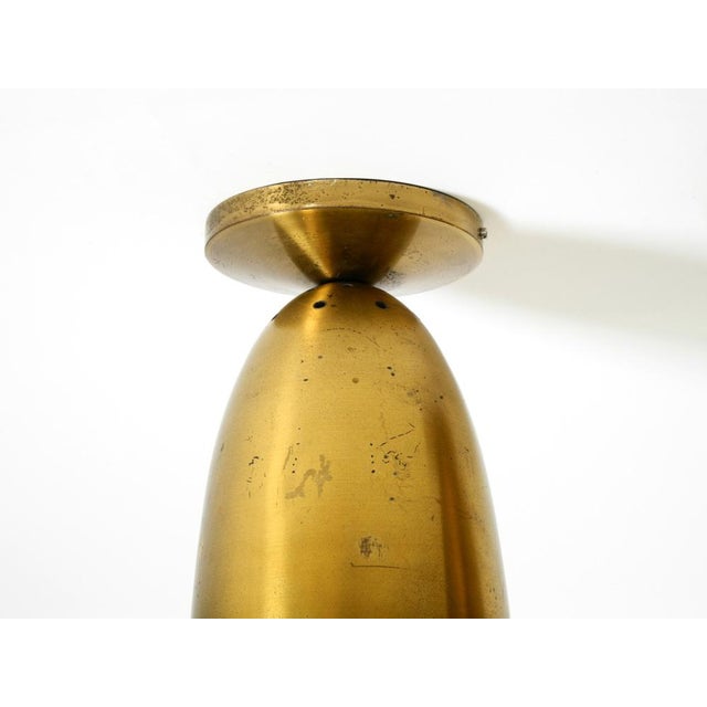 Large Mid-Century Modern Brass Ceiling Lamps, 1950s, Set of 2 For Sale - Image 9 of 15
