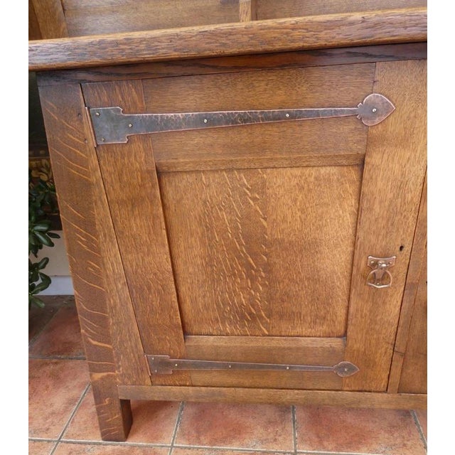 Antique Late 19th Century Arts and Crafts Oak Dresser from Liberty & Co. For Sale - Image 4 of 18