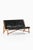 Scandinavian JH-555 Sofa in Black Leather and Oak by Hans J. Wegner, 1949 For Sale - Image 3 of 10