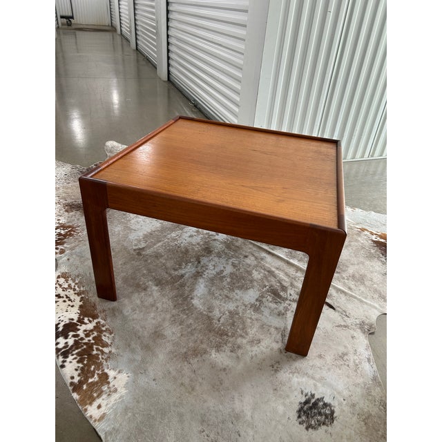Mid-Century Modern Vintage Danish Modern Teak Coffee Table For Sale - Image 3 of 9