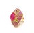 Bochic “Capri” Ruby & Amethyst & Lemon Topaz Ring Set In 18K Gold & Silver For Sale - Image 12 of 12