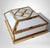 Mid 20th Century Italian Brass and Frosted Opaline Glass Flush Mount Ceiling Light For Sale - Image 6 of 18