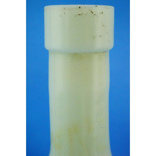 19th Century Morandi Bottle Vase in White Opaline Milk Glass attributed to Salviati Murano, Italy For Sale - Image 18 of 18