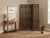 Asian Vintage Finish Openwork Floral 4 Panels Wood Floor Screen Room Divider For Sale - Image 3 of 10