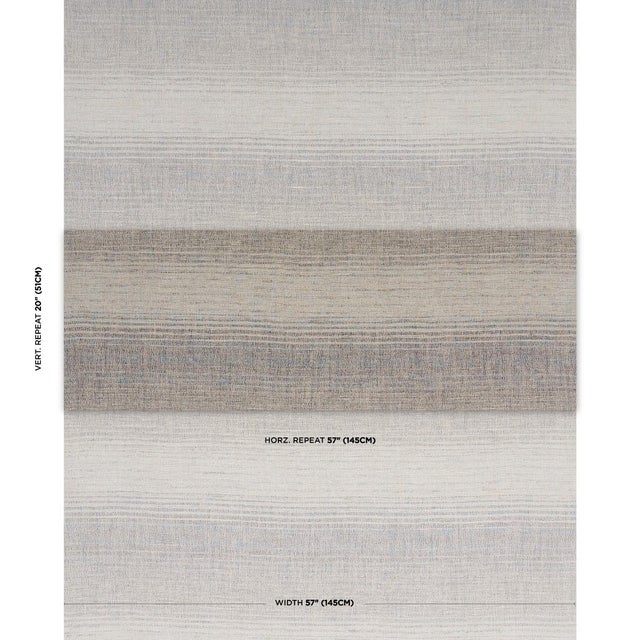 Woven in Belgium, Liora Linen Ombré fabric derives its soft gradient stripes from a blend of twisted irregular yarns in up...