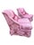 Traditional Late 20th Century Skirted Pink Striped Slipper Chair -a Pair For Sale - Image 3 of 17