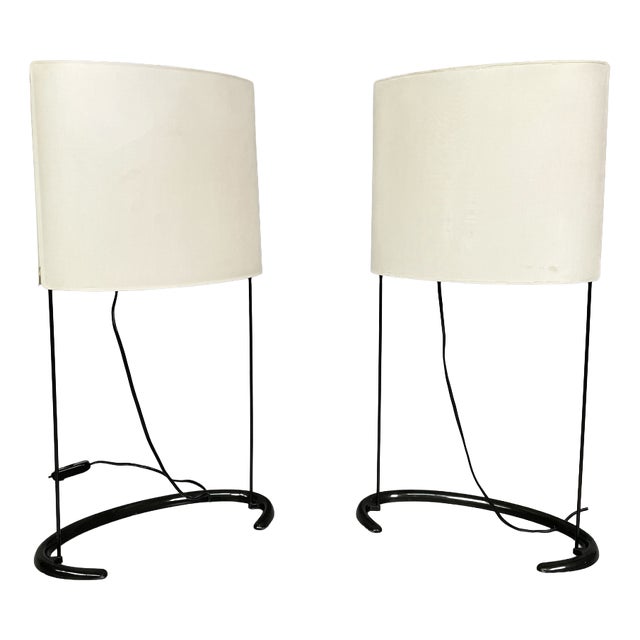 Italian Modern Gala Table Lamps Gala by Paolo Rizzato for Arteluce, 1970s, Set of 2 For Sale