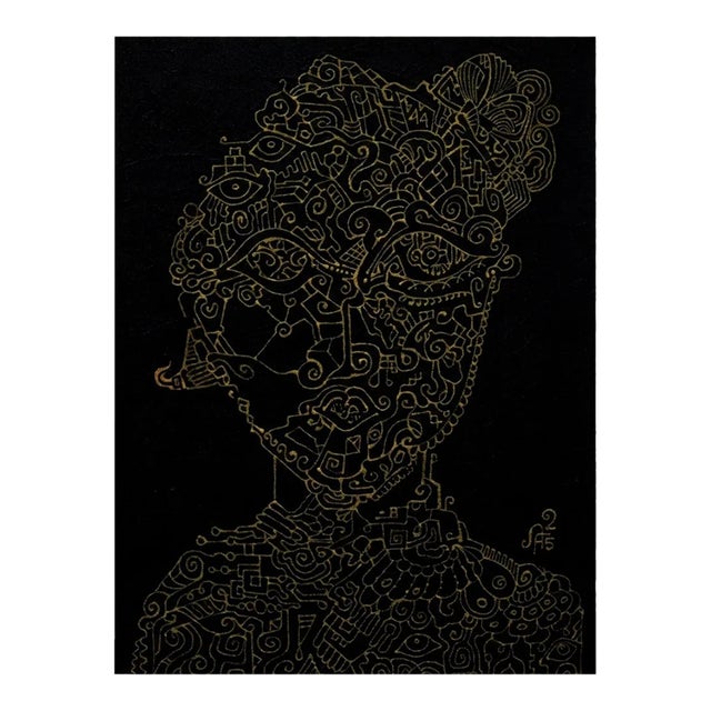 Alexander Arshansky Cubist Painting "Dark Prince" For Sale