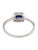 Modern 0.60 Sapphire & Diamond Cocktail Ring Size 7 For Sale - Image 3 of 4