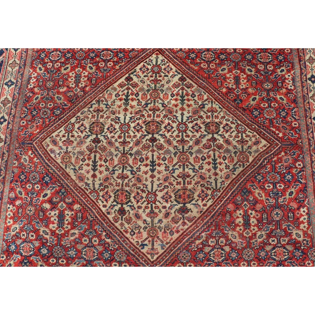 Antique Persian Sultanabad Large Gallery Rug With Sub-Geometric Motifs For Sale In Atlanta - Image 6 of 16