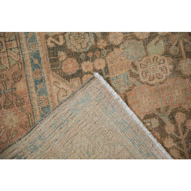 Terra Cotta Vintage Fine Distressed Hamadan Rug Runner - 5'7" x 10'10" For Sale - Image 8 of 11