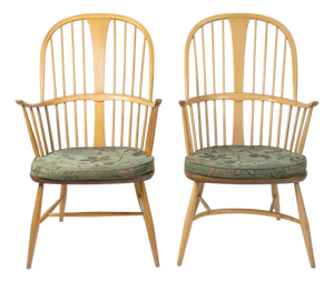 20th Century English Windsor Armchairs by Ercol, Set of 2