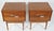 1960s Merton Gershun for American of Martinsville Mid Century X Inlay Walnut Nightstands Set of 2 For Sale - Image 9 of 9
