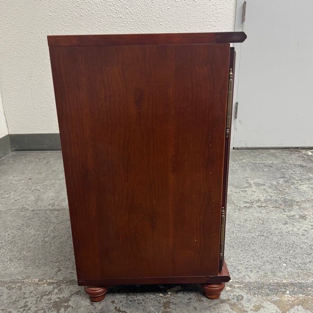 The Bombay Company Media Cabinet + Glass Doors For Sale - Image 9 of 12