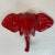African Vintage Cast Iron Elephant Hook, Newly Lacquered in Red. For Sale - Image 3 of 7