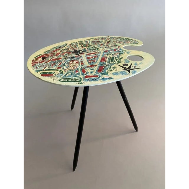 Mid-Century Bruxelles World Expo Side Table, 1958 For Sale - Image 10 of 11
