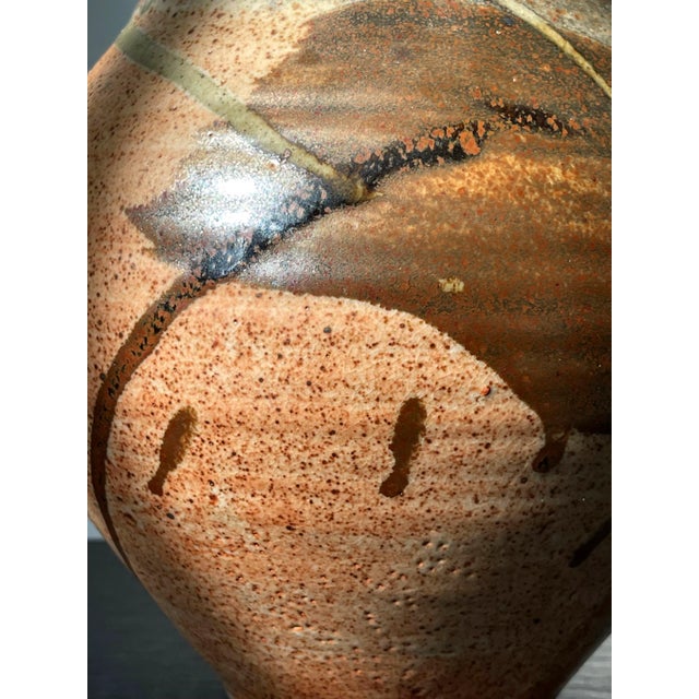Glazed Ceramic Jar Studio Pottery Karen Karnes For Sale - Image 11 of 15