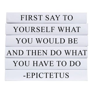 Decorative Books - Quote Book Stack - "What You Have to Do" For Sale