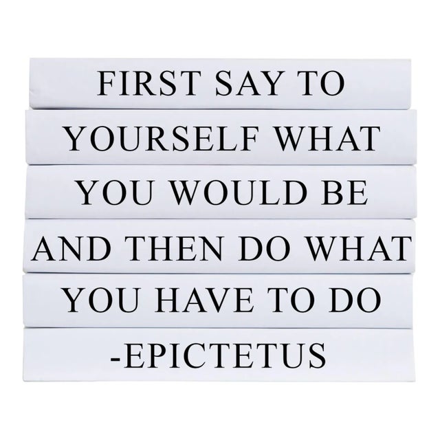 Decorative Books - Quote Book Stack - "What You Have to Do" For Sale