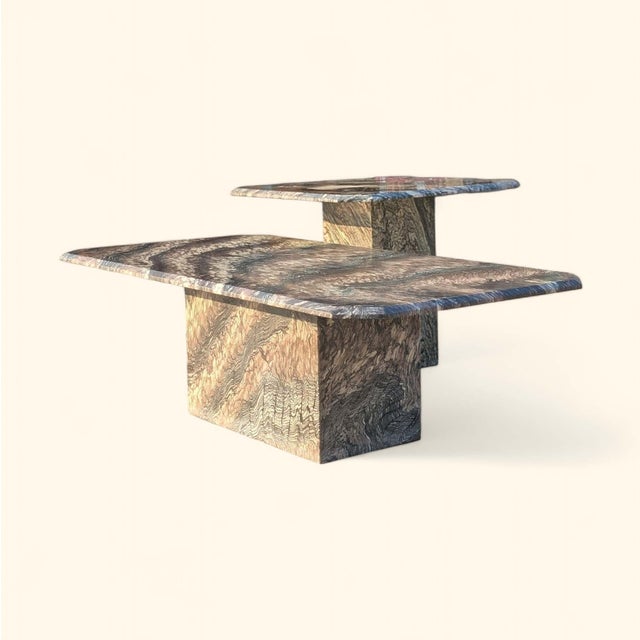 Postmodern Italian Cipollino Ondulato Marble Side Table, 1970s–1980s For Sale - Image 17 of 18