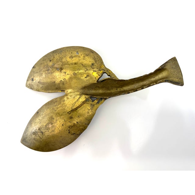 Mid Century Vintage Solid Brass Lobster Double Dish For Sale - Image 13 of 13