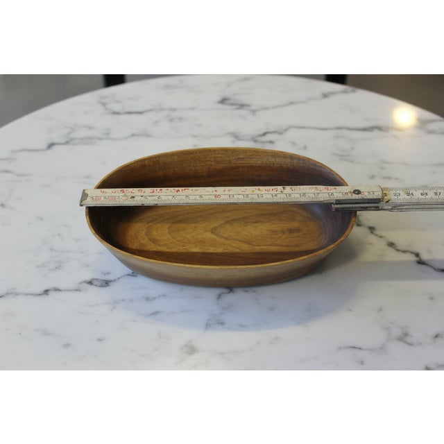 Carved Acacia Bowl, 1990s For Sale - Image 3 of 9