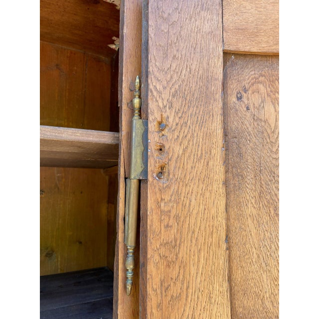 Large Impressive French Oak Armoire For Sale - Image 12 of 13