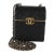 Black Quilted Lambskin Small Box With Chain Bag For Sale