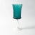 Italian teal glass vase with opaline glass base. This piece has an attribution mark, I am sure that it is completely...