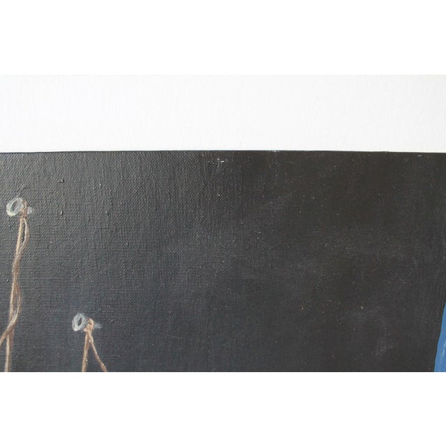 Vintage Unframed Moody Still Life Painting on Board For Sale - Image 11 of 14